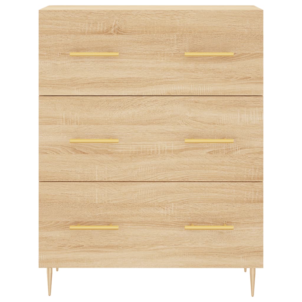 Image Buffet haut Chêne sonoma 69,5x34x180 cm Bois d'ingénierie | Xios Store SNC vidaXL Xios Store SNC