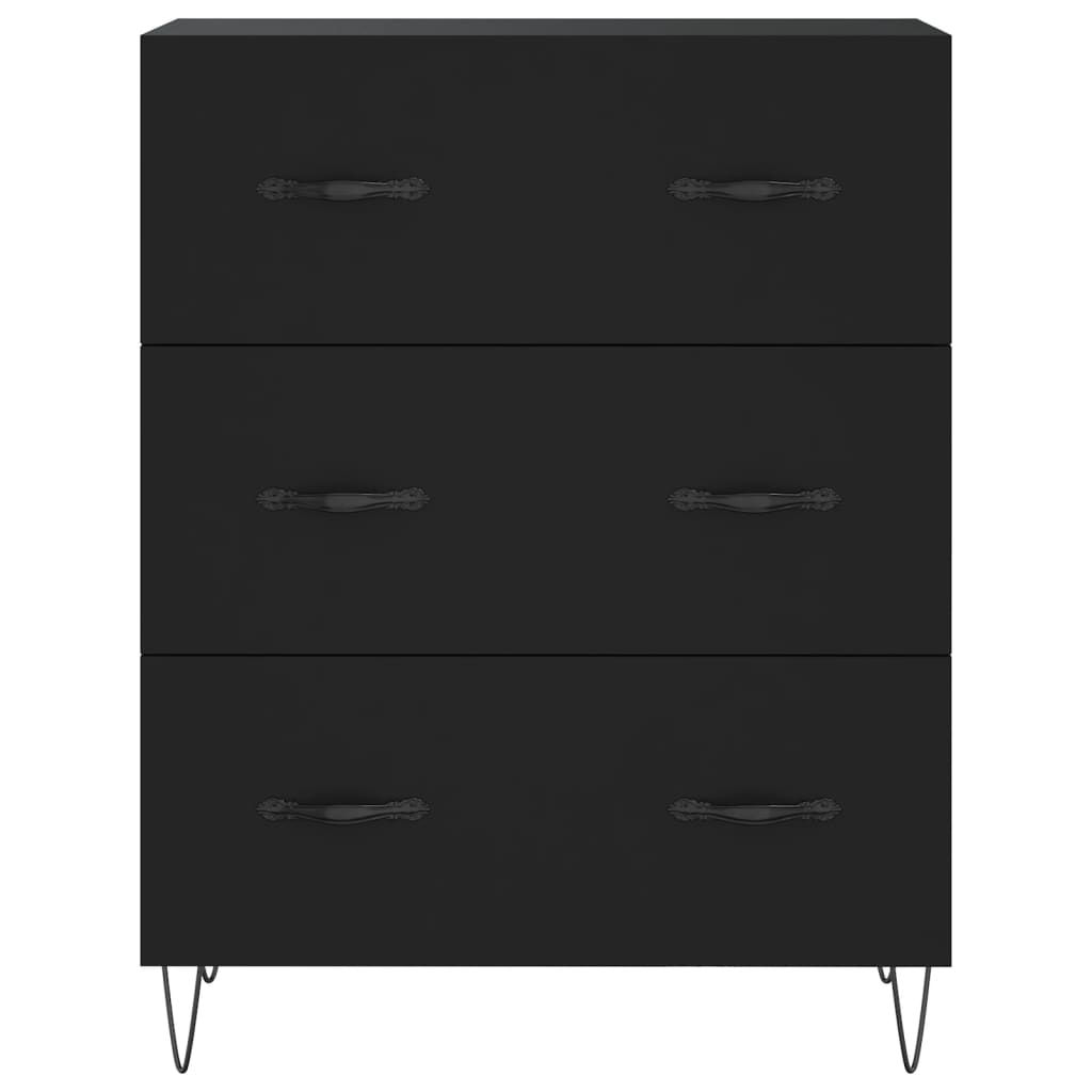 Image Buffet haut Noir 69,5x34x180 cm Bois d'ingénierie | Xios Store SNC vidaXL Xios Store SNC