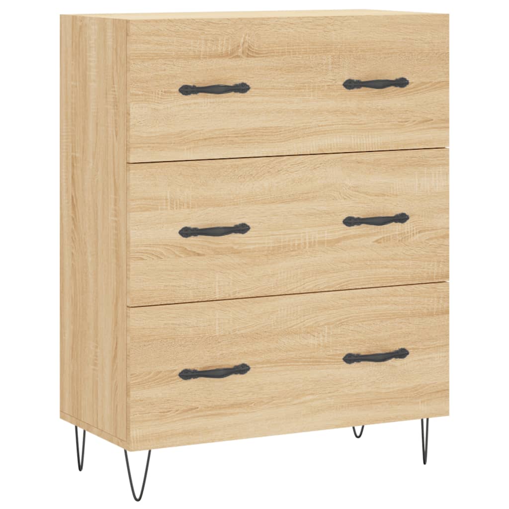 Image Buffet haut Chêne sonoma 69,5x34x180 cm Bois d'ingénierie | Xios Store SNC vidaXL Xios Store SNC