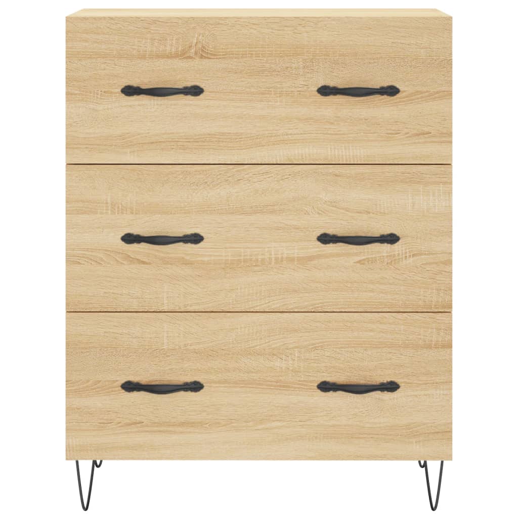 Image Buffet haut Chêne sonoma 69,5x34x180 cm Bois d'ingénierie | Xios Store SNC vidaXL Xios Store SNC