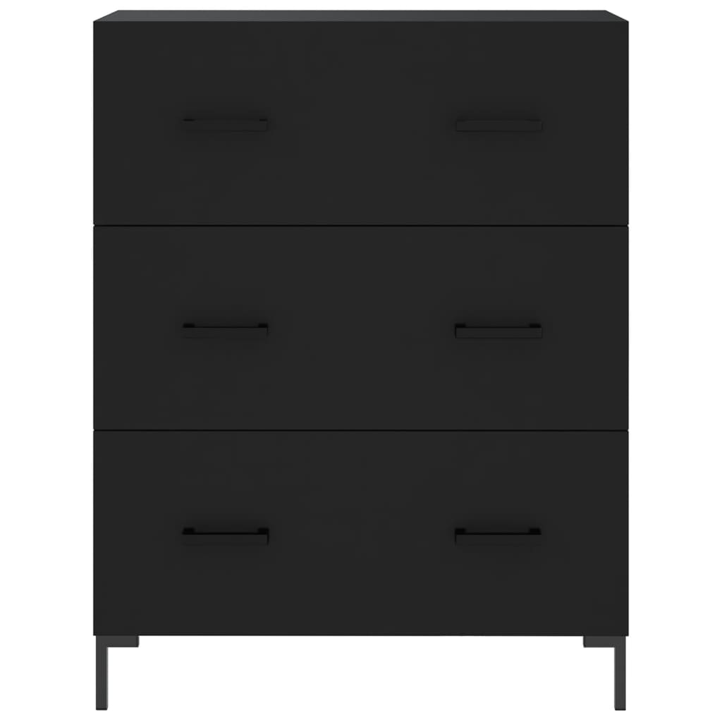 Image Buffet haut Noir 69,5x34x180 cm Bois d'ingénierie | Xios Store SNC vidaXL Xios Store SNC