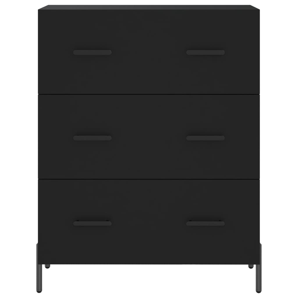 Image Buffet haut Noir 69,5x34x180 cm Bois d'ingénierie | Xios Store SNC vidaXL Xios Store SNC