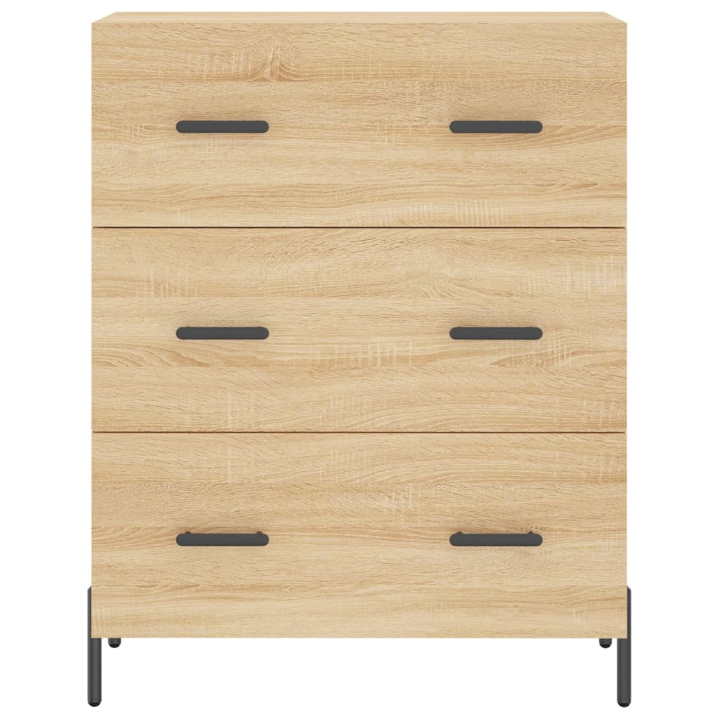 Image Buffet haut Chêne sonoma 69,5x34x180 cm Bois d'ingénierie | Xios Store SNC vidaXL Xios Store SNC