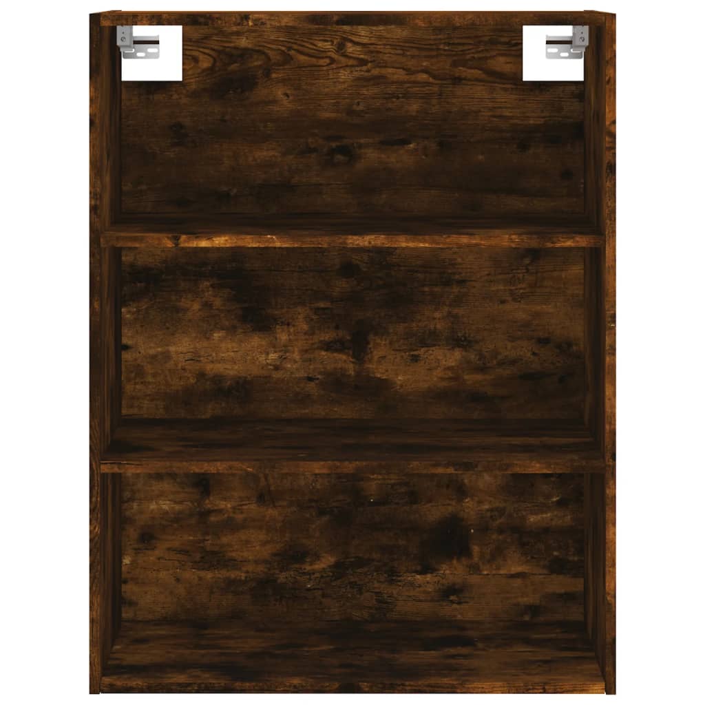 Image Buffet haut Chêne fumé 69,5x34x180 cm Bois d'ingénierie | Xios Store SNC vidaXL Xios Store SNC