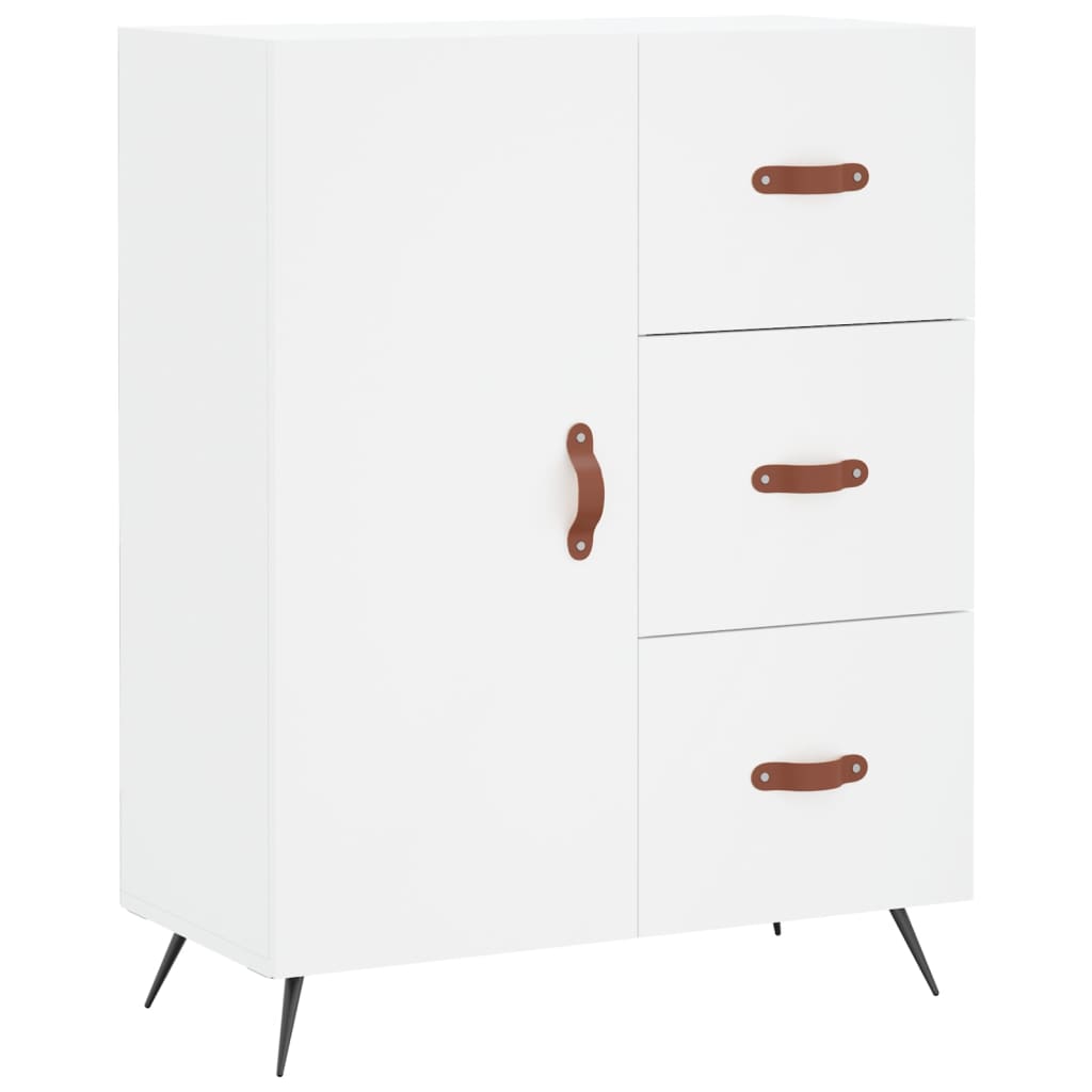 Image Buffet haut Blanc 69,5x34x180 cm Bois d'ingénierie | Xios Store SNC vidaXL Xios Store SNC