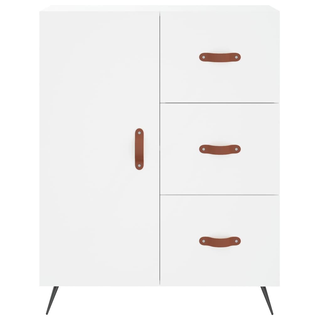 Image Buffet haut Blanc 69,5x34x180 cm Bois d'ingénierie | Xios Store SNC vidaXL Xios Store SNC