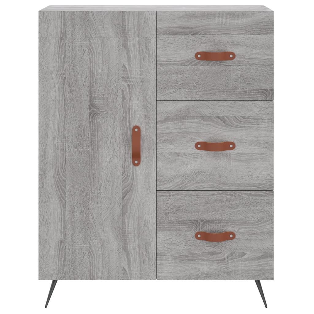 Image Buffet haut Sonoma gris 69,5x34x180 cm Bois d'ingénierie | Xios Store SNC vidaXL Xios Store SNC