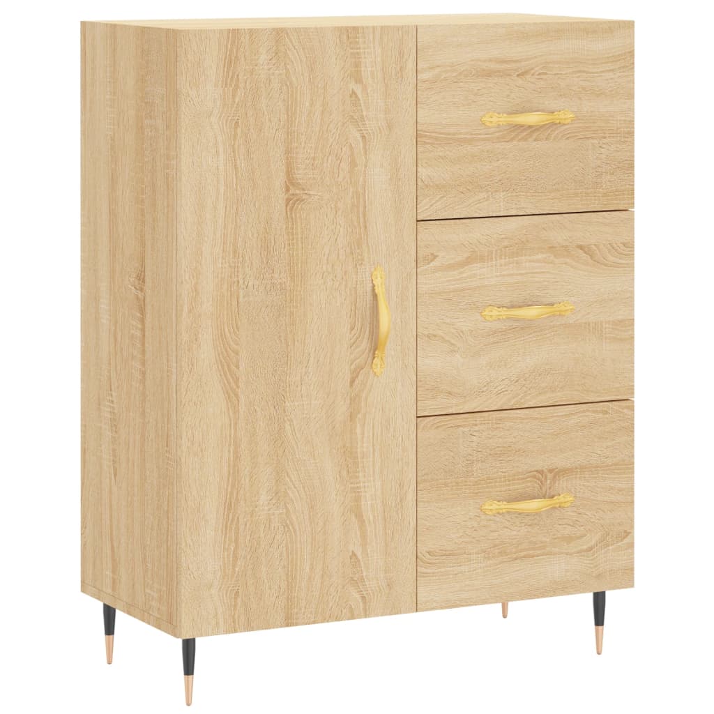 Image Buffet haut Chêne sonoma 69,5x34x180 cm Bois d'ingénierie | Xios Store SNC vidaXL Xios Store SNC