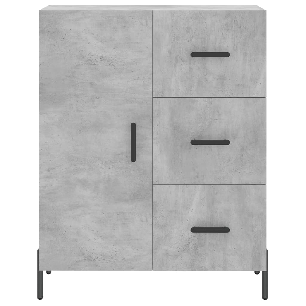 Image Buffet haut Gris béton 69,5x34x180 cm Bois d'ingénierie | Xios Store SNC vidaXL Xios Store SNC