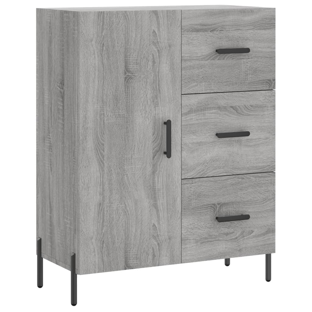 Image Buffet haut Sonoma gris 69,5x34x180 cm Bois d'ingénierie | Xios Store SNC vidaXL Xios Store SNC