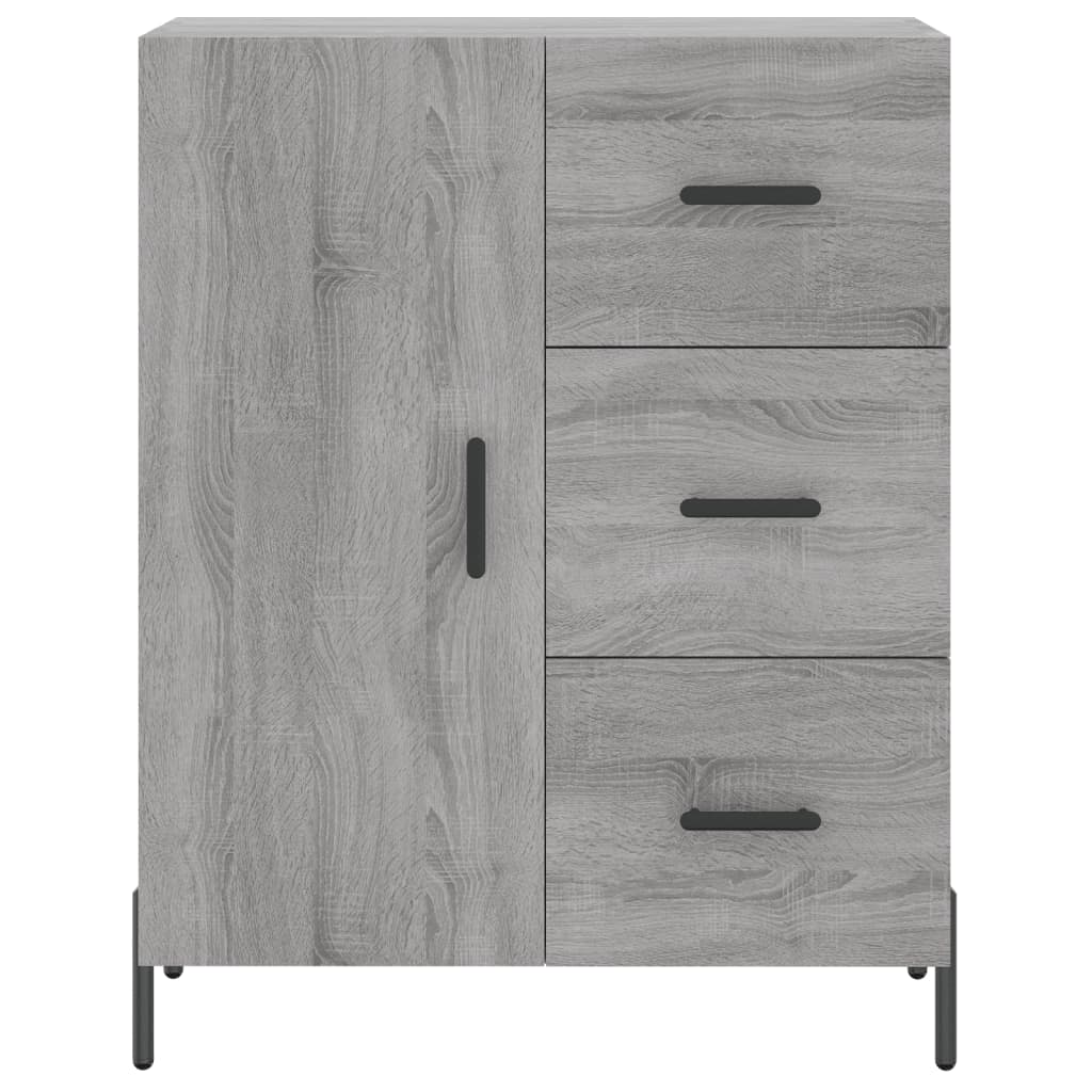 Image Buffet haut Sonoma gris 69,5x34x180 cm Bois d'ingénierie | Xios Store SNC vidaXL Xios Store SNC