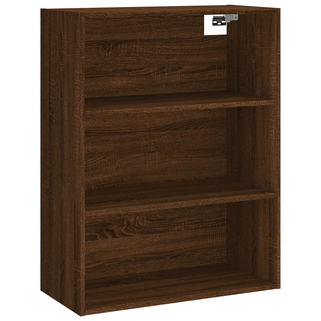 Image Buffet haut Chêne marron 69,5x34x180 cm Bois d'ingénierie | Xios Store SNC vidaXL Xios Store SNC