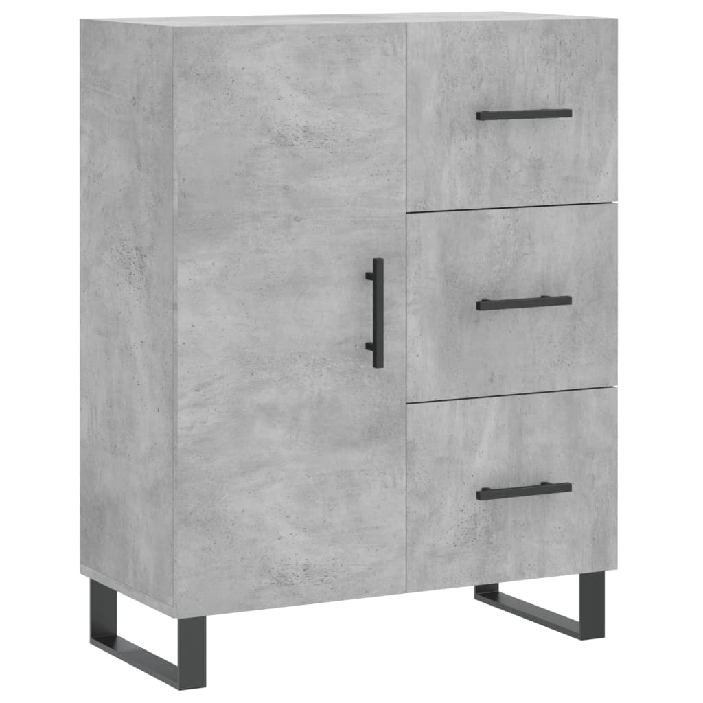 Image Buffet haut Gris béton 69,5x34x180 cm Bois d'ingénierie | Xios Store SNC vidaXL Xios Store SNC