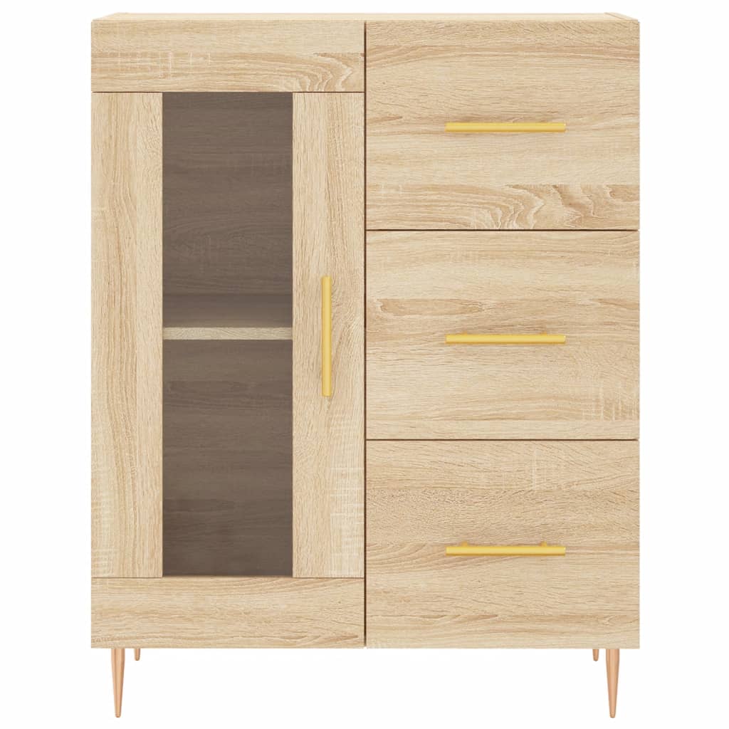 Image Buffet haut Chêne sonoma 69,5x34x180 cm Bois d'ingénierie | Xios Store SNC vidaXL Xios Store SNC