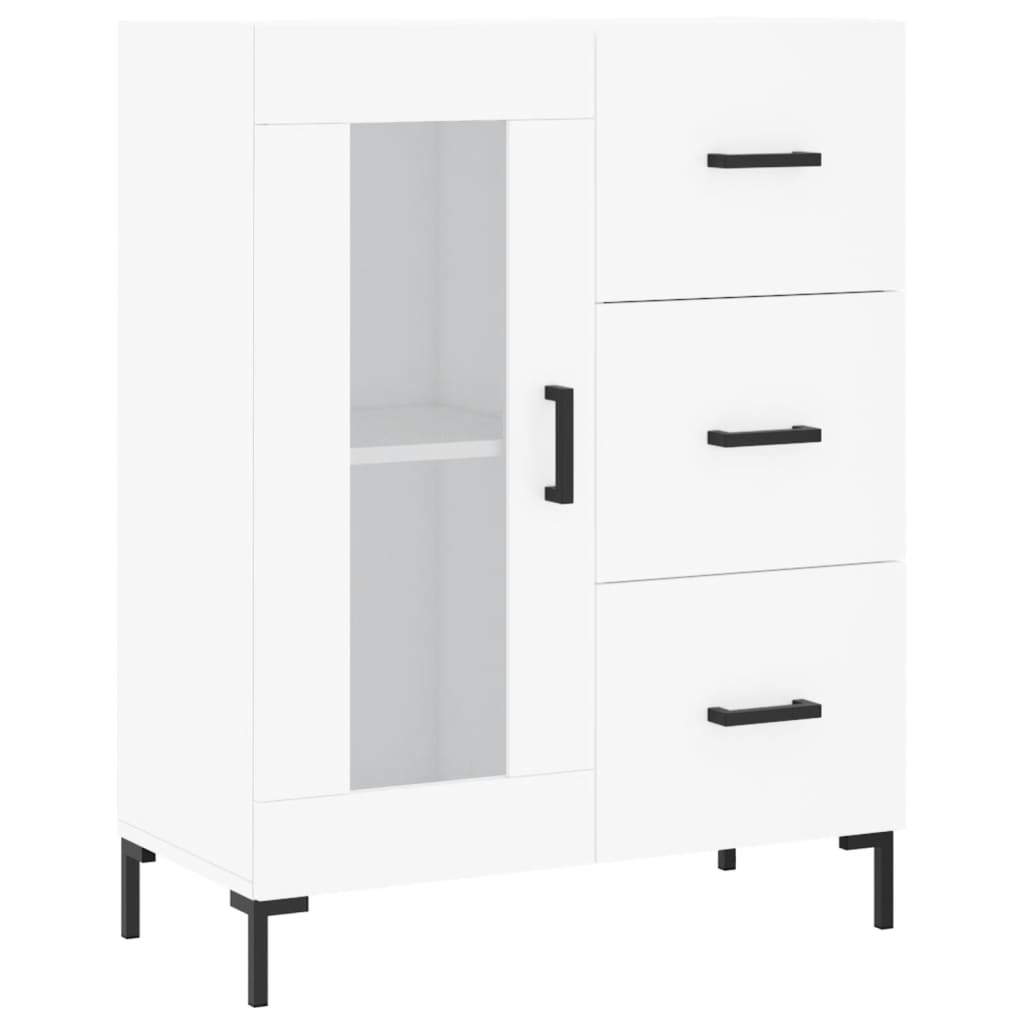 Image Buffet haut Blanc 69,5x34x180 cm Bois d'ingénierie | Xios Store SNC vidaXL Xios Store SNC