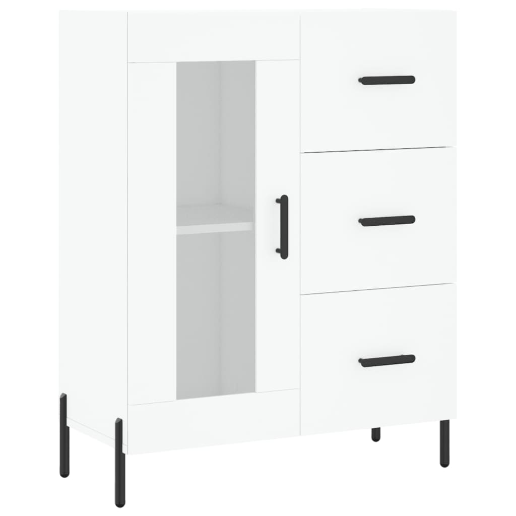 Image Buffet haut Blanc 69,5x34x180 cm Bois d'ingénierie | Xios Store SNC vidaXL Xios Store SNC