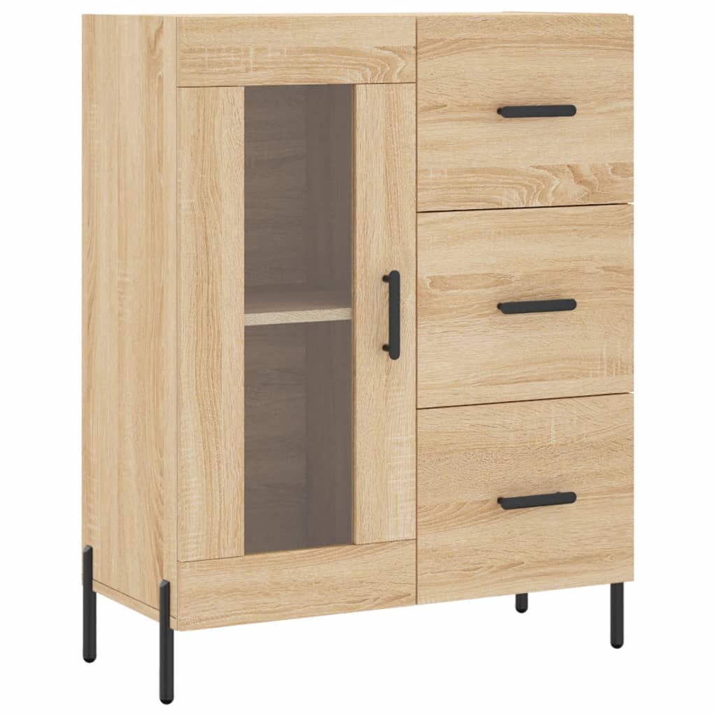 Image Buffet haut Chêne sonoma 69,5x34x180 cm Bois d'ingénierie | Xios Store SNC vidaXL Xios Store SNC