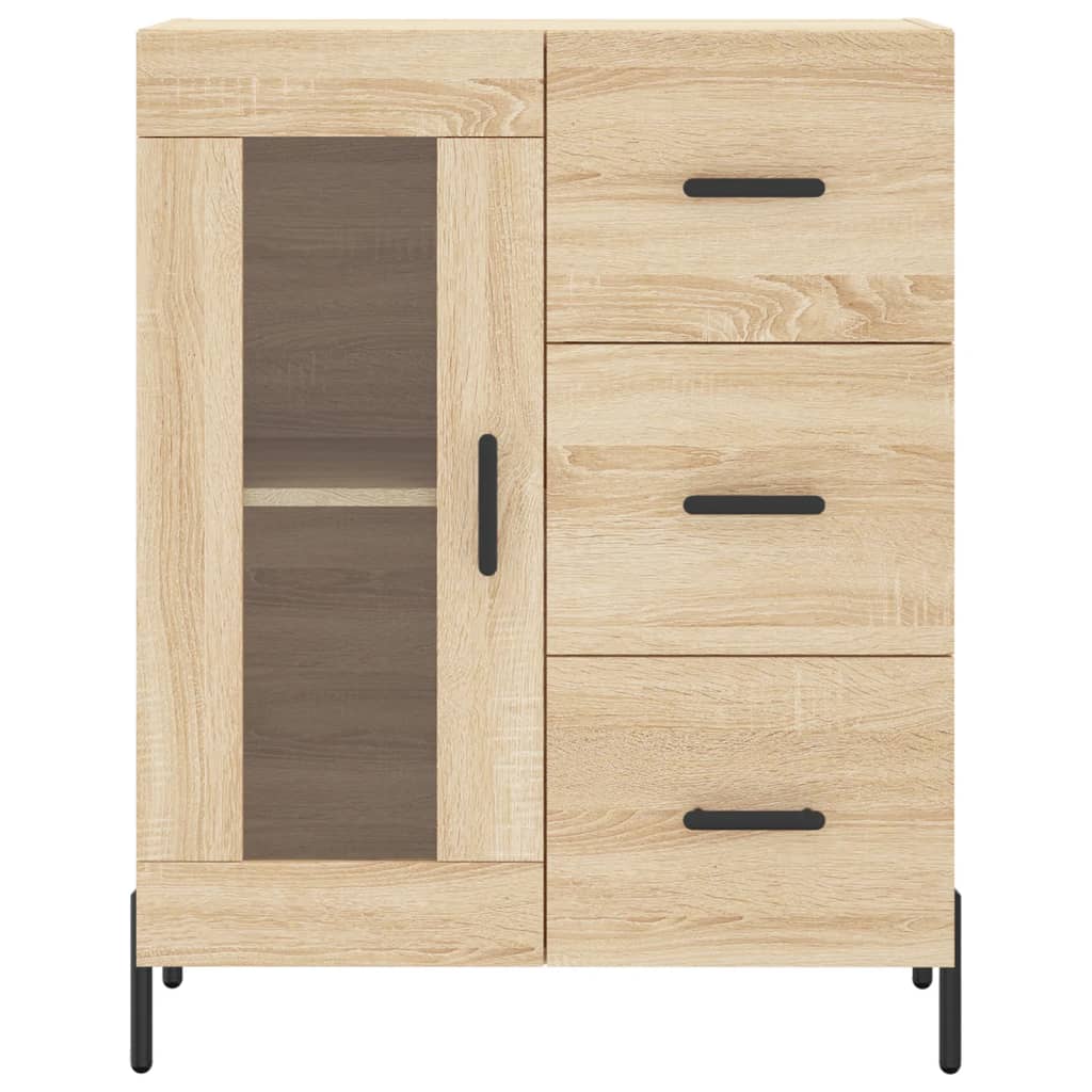 Image Buffet haut Chêne sonoma 69,5x34x180 cm Bois d'ingénierie | Xios Store SNC vidaXL Xios Store SNC