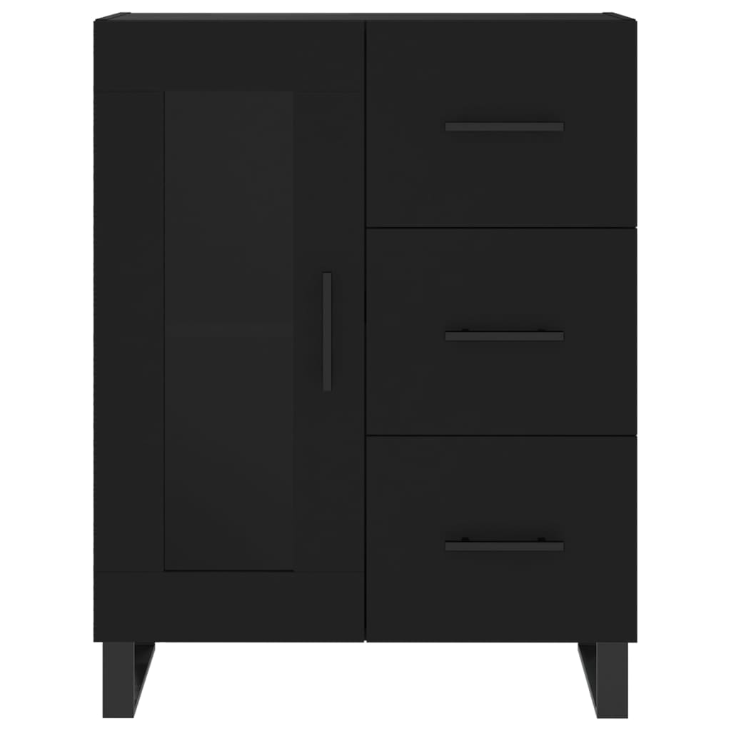 Image Buffet haut Noir 69,5x34x180 cm Bois d'ingénierie | Xios Store SNC vidaXL Xios Store SNC