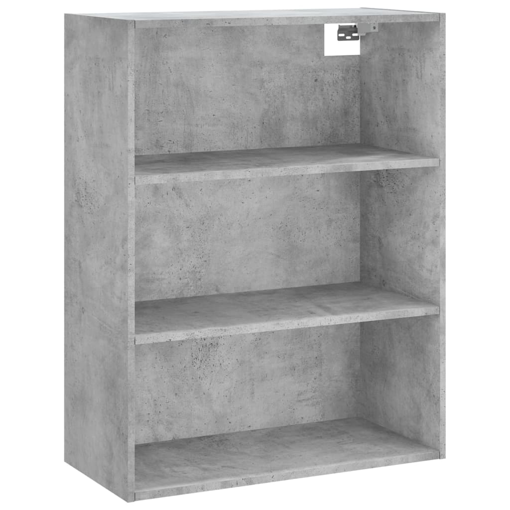 Image Buffet haut Gris béton 69,5x34x180 cm Bois d'ingénierie | Xios Store SNC vidaXL Xios Store SNC