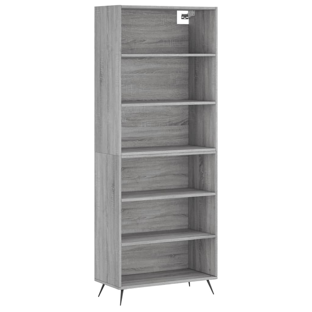 Image Buffet sonoma gris 69,5x32,5x180 cm bois d'ingénierie | Xios Store SNC vidaXL Xios Store SNC