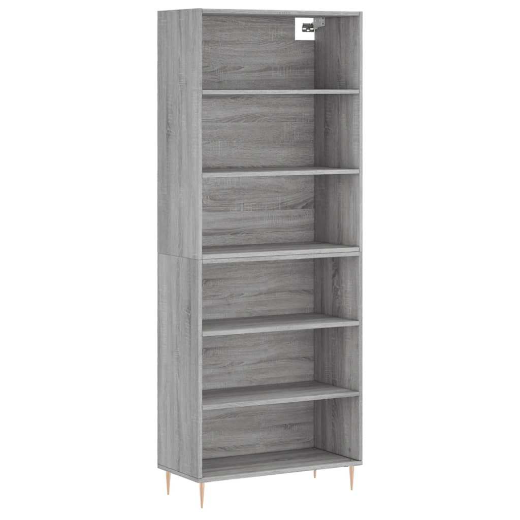 Image Buffet gris béton 69,5x32,5x180 cm bois d'ingénierie | Xios Store SNC vidaXL Xios Store SNC