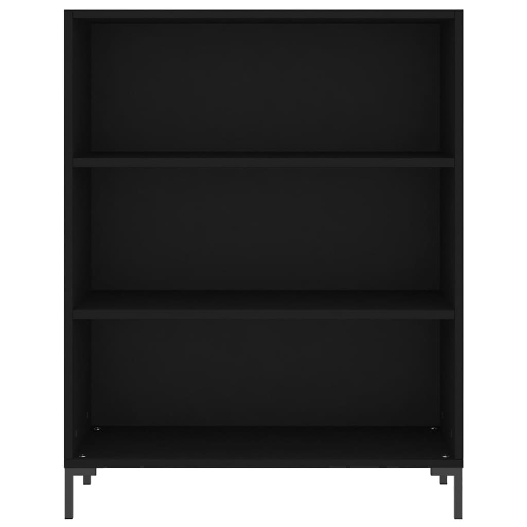 Image Buffet noir 69,5x32,5x180 cm bois d'ingénierie | Xios Store SNC vidaXL Xios Store SNC