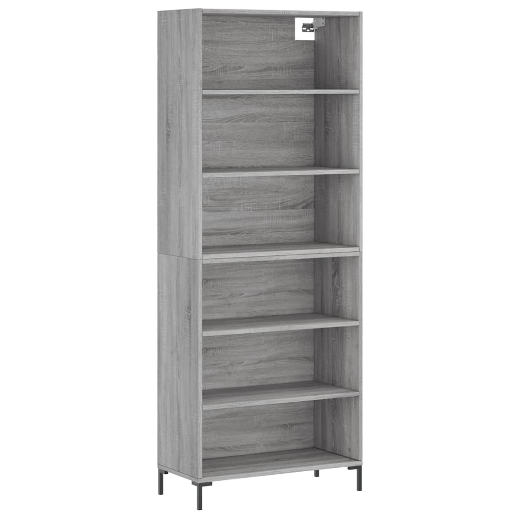 Image Buffet sonoma gris 69,5x32,5x180 cm bois d'ingénierie | Xios Store SNC vidaXL Xios Store SNC