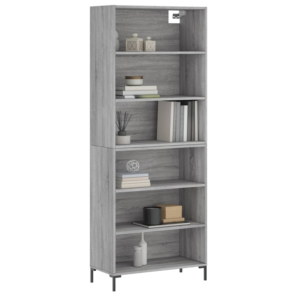 Image Buffet sonoma gris 69,5x32,5x180 cm bois d'ingénierie | Xios Store SNC vidaXL Xios Store SNC