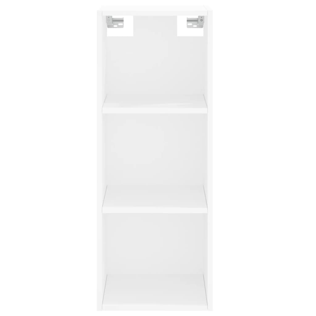 Image Buffet haut Blanc 34,5x34x180 cm Bois d'ingénierie | Xios Store SNC vidaXL Xios Store SNC