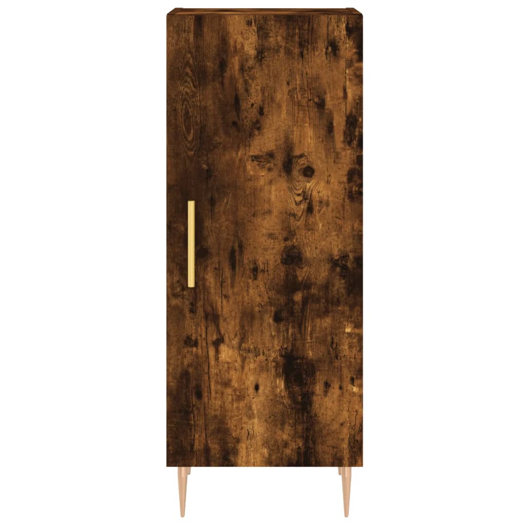 Image Buffet haut Chêne fumé 34,5x34x180 cm Bois d'ingénierie | Xios Store SNC vidaXL Xios Store SNC