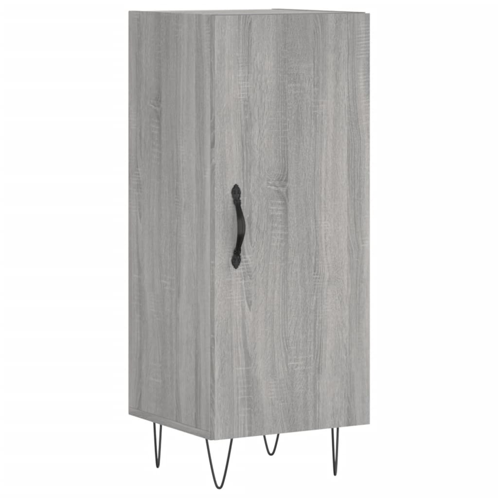 Image Buffet haut Sonoma gris 34,5x34x180 cm Bois d'ingénierie | Xios Store SNC vidaXL Xios Store SNC