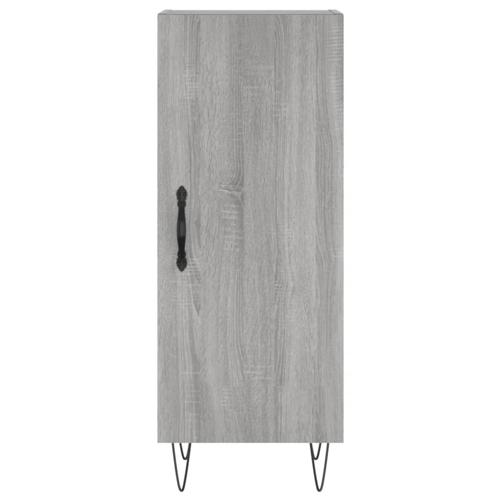 Image Buffet haut Sonoma gris 34,5x34x180 cm Bois d'ingénierie | Xios Store SNC vidaXL Xios Store SNC