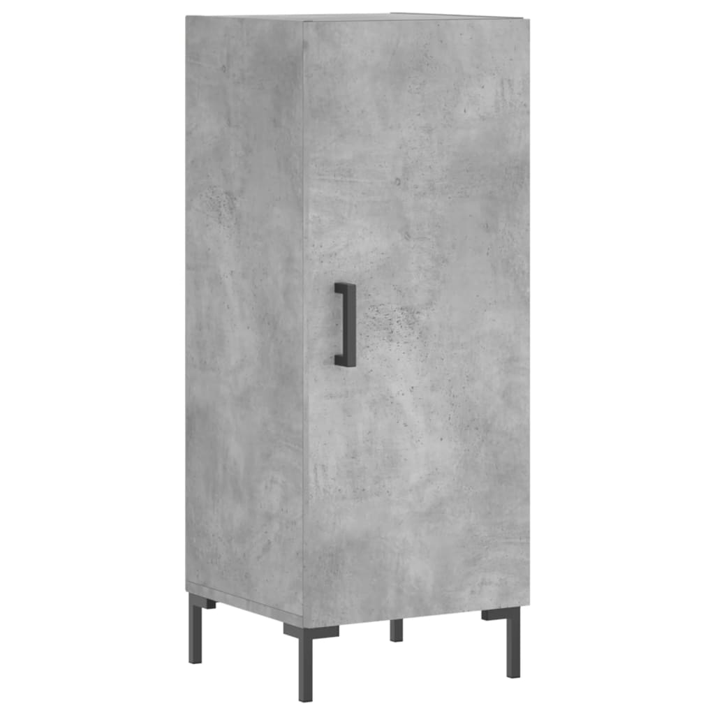 Image Buffet haut Gris béton 34,5x34x180 cm Bois d'ingénierie | Xios Store SNC vidaXL Xios Store SNC