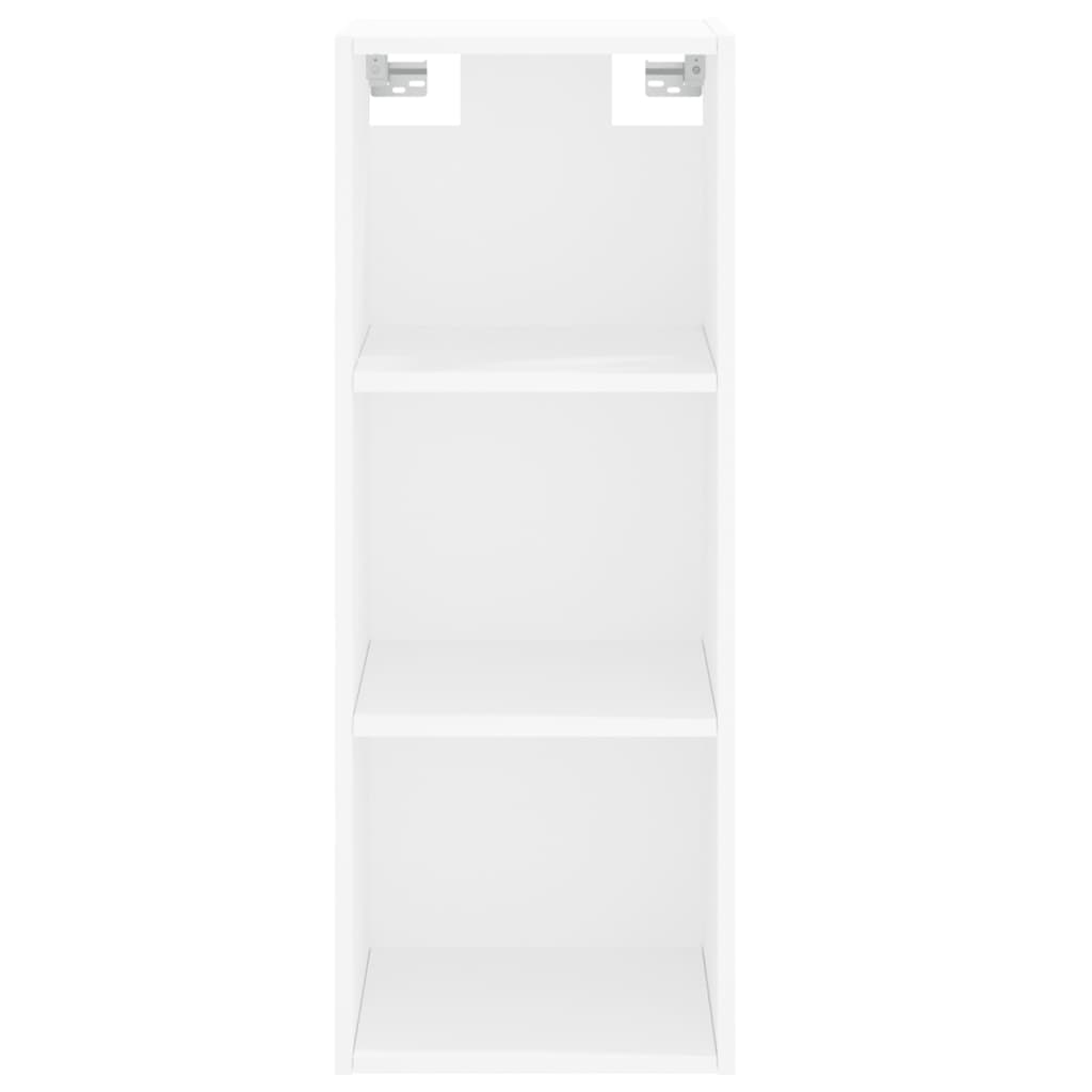 Image Buffet haut Blanc 34,5x34x180 cm Bois d'ingénierie | Xios Store SNC vidaXL Xios Store SNC