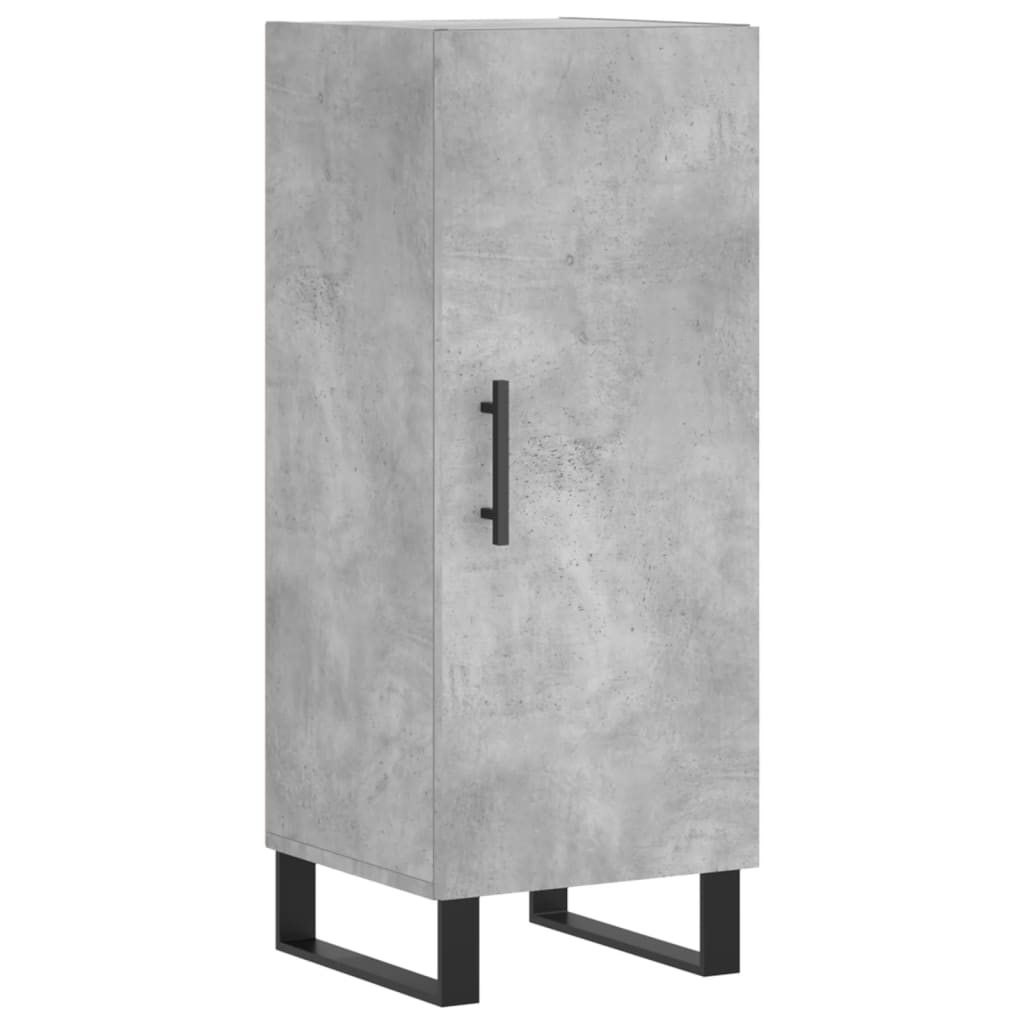 Image Buffet haut Gris béton 34,5x34x180 cm Bois d'ingénierie | Xios Store SNC vidaXL Xios Store SNC