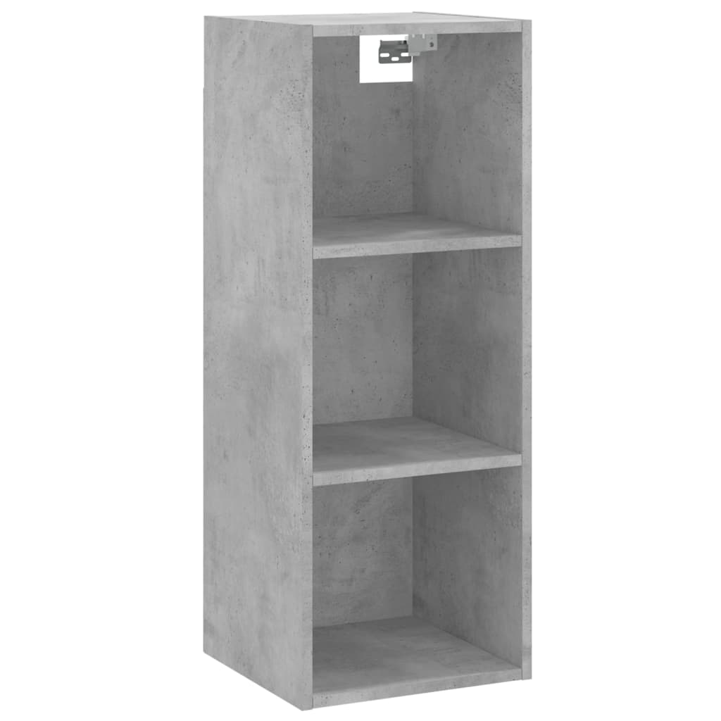 Image Buffet haut Gris béton 34,5x34x180 cm Bois d'ingénierie | Xios Store SNC vidaXL Xios Store SNC