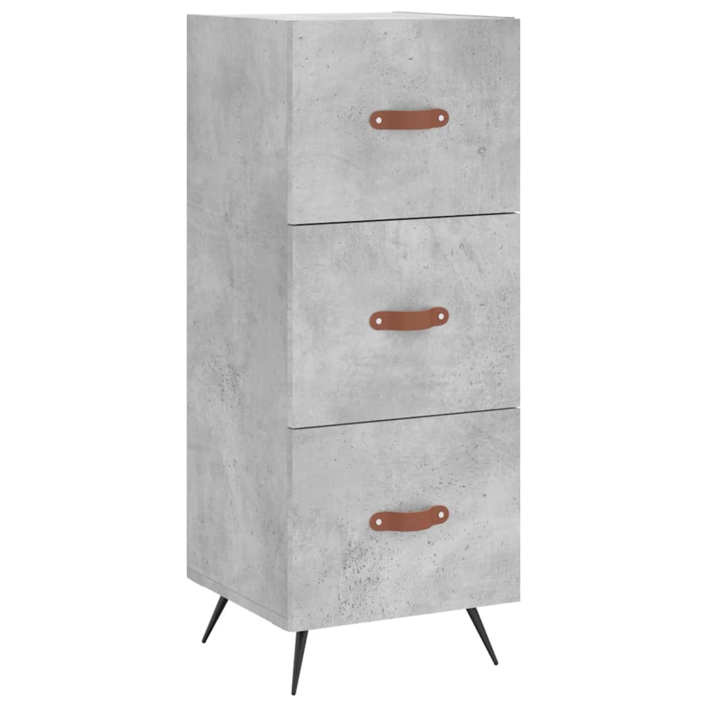 Image Buffet haut Gris béton 34,5x34x180 cm Bois d'ingénierie | Xios Store SNC vidaXL Xios Store SNC