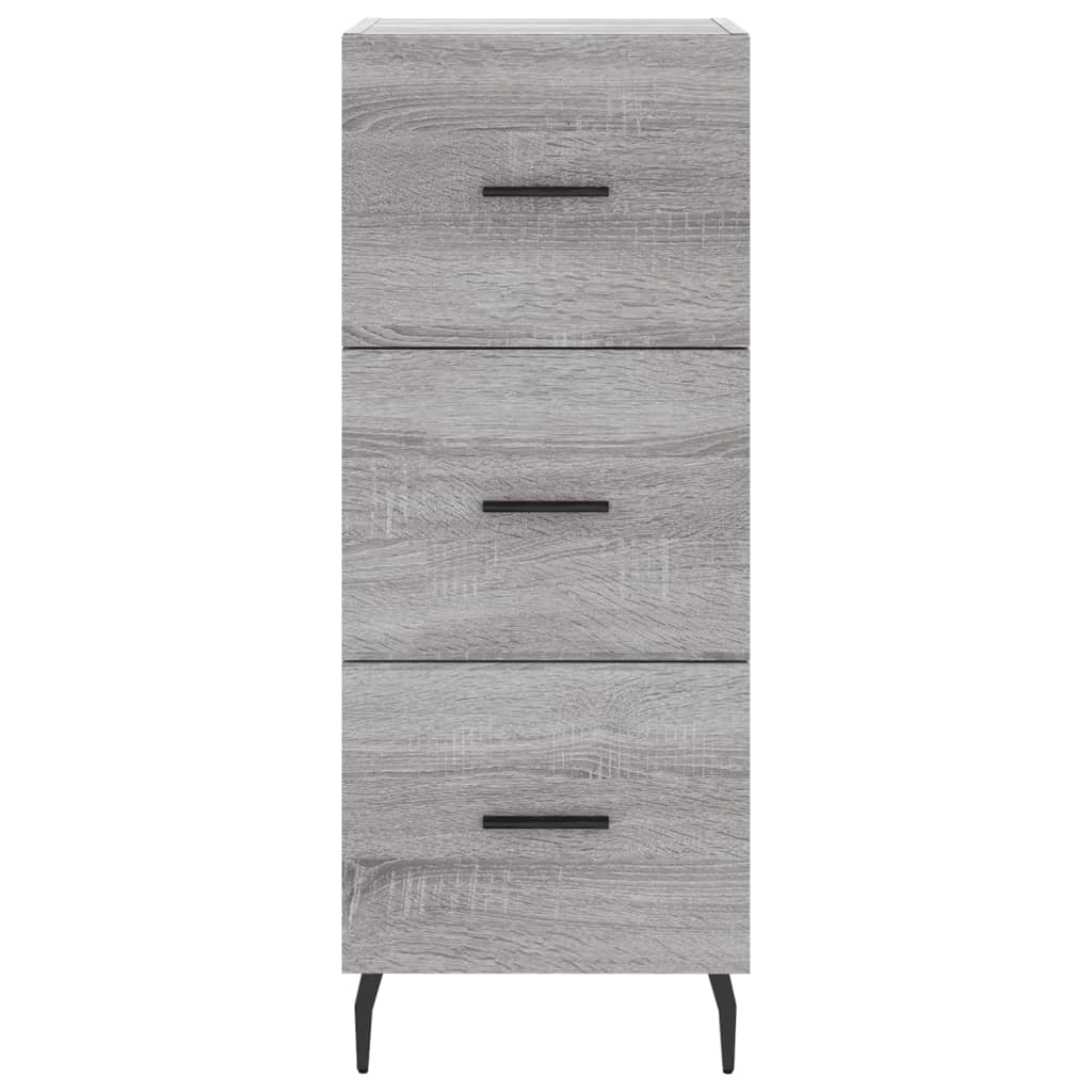 Image Buffet haut Sonoma gris 34,5x34x180 cm Bois d'ingénierie | Xios Store SNC vidaXL Xios Store SNC