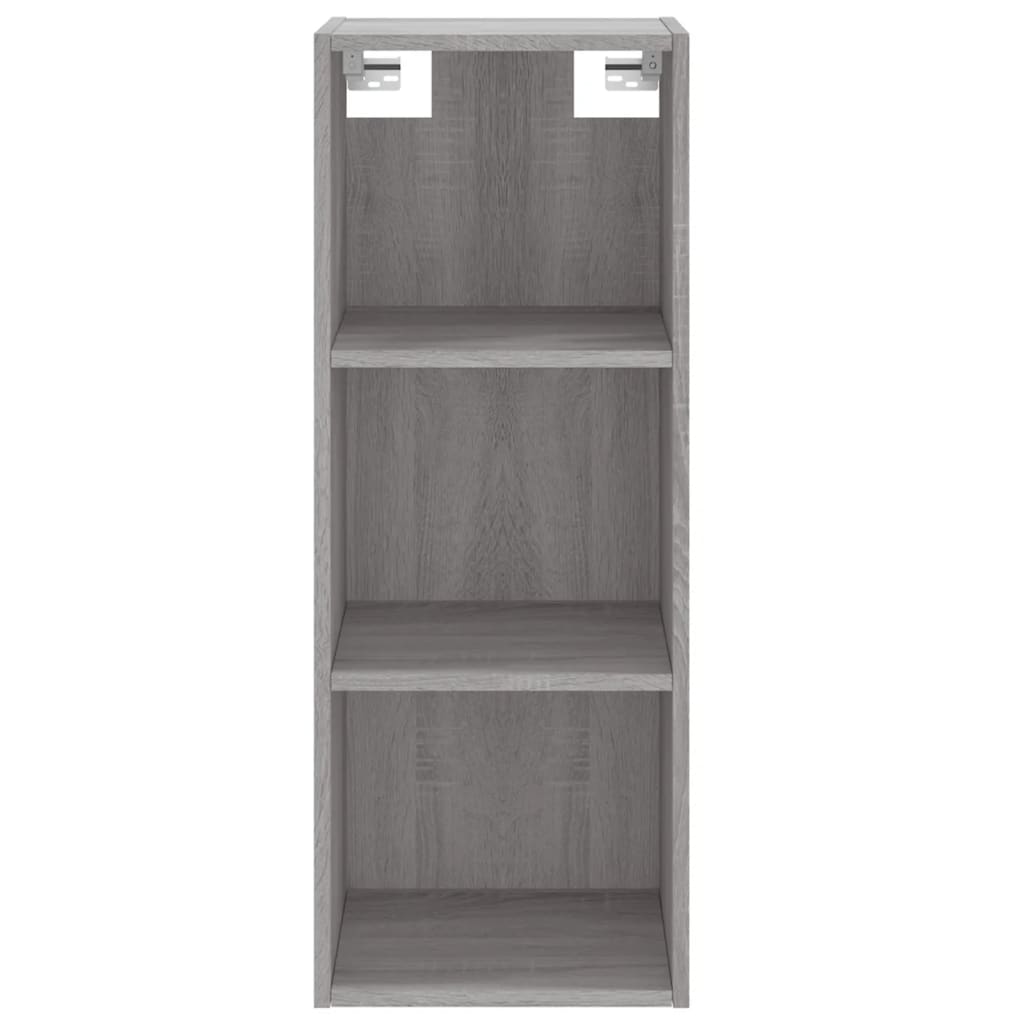 Image Buffet haut Sonoma gris 34,5x34x180 cm Bois d'ingénierie | Xios Store SNC vidaXL Xios Store SNC