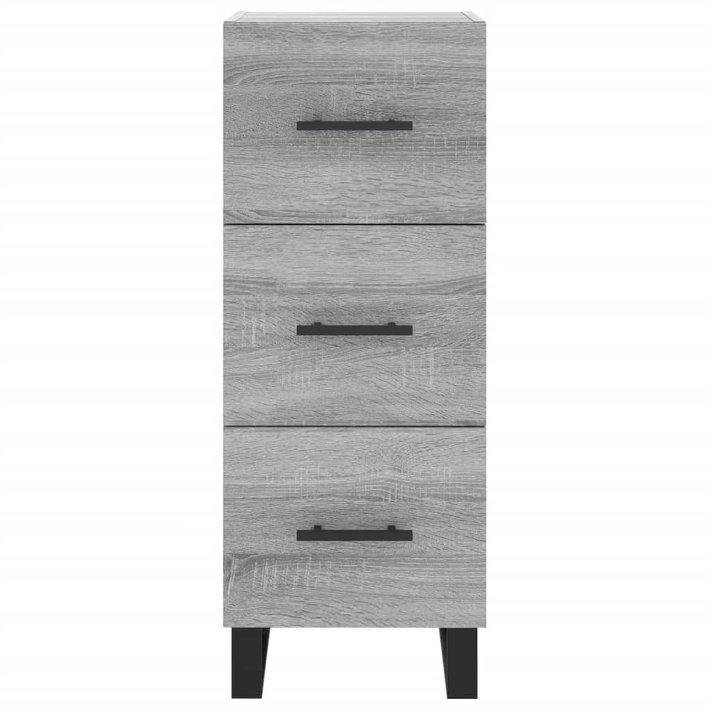 Image Buffet haut Sonoma gris 34,5x34x180 cm Bois d'ingénierie | Xios Store SNC vidaXL Xios Store SNC