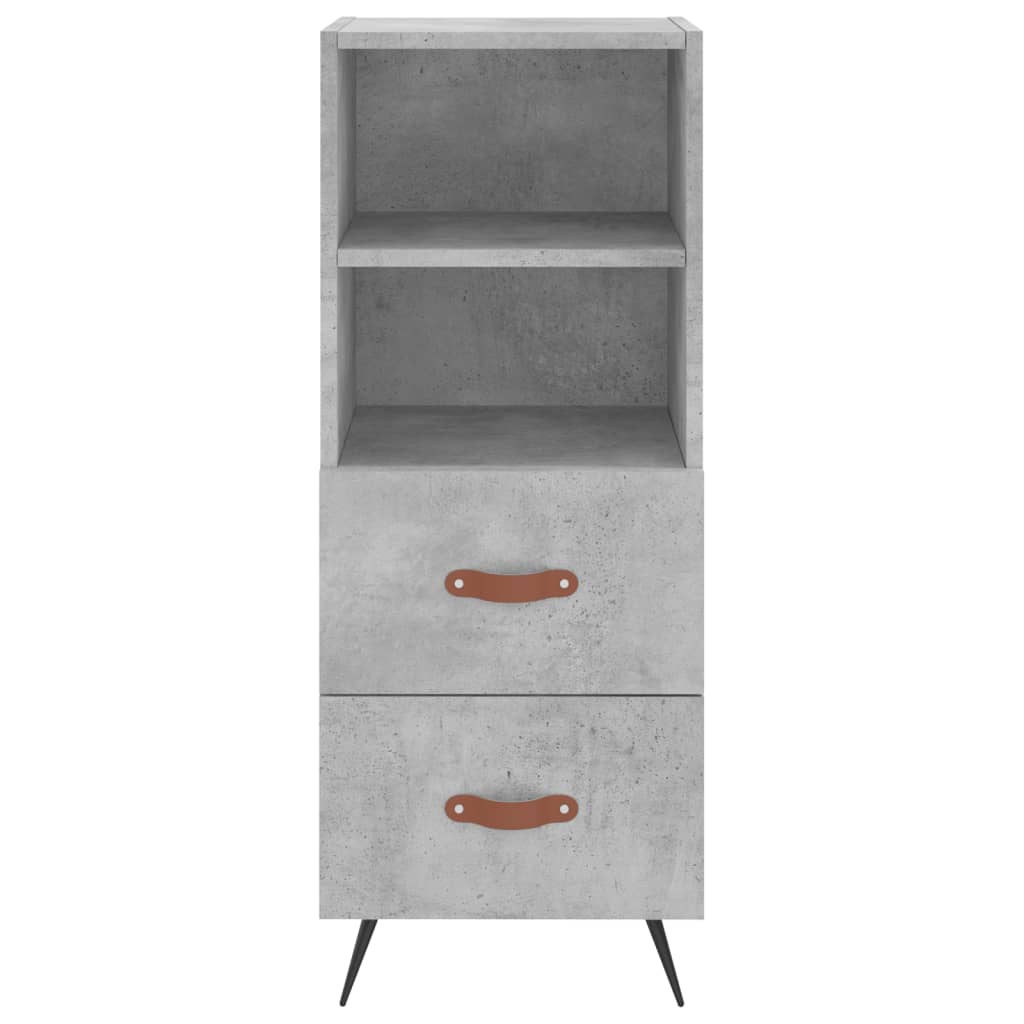 Image Buffet haut Gris béton 34,5x34x180 cm Bois d'ingénierie | Xios Store SNC vidaXL Xios Store SNC