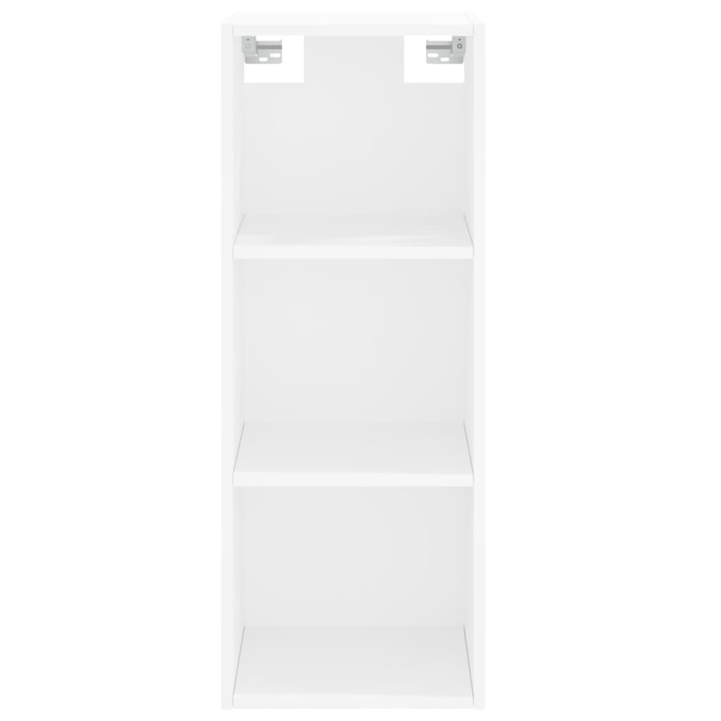 Image Buffet haut Blanc 34,5x34x180 cm Bois d'ingénierie | Xios Store SNC vidaXL Xios Store SNC