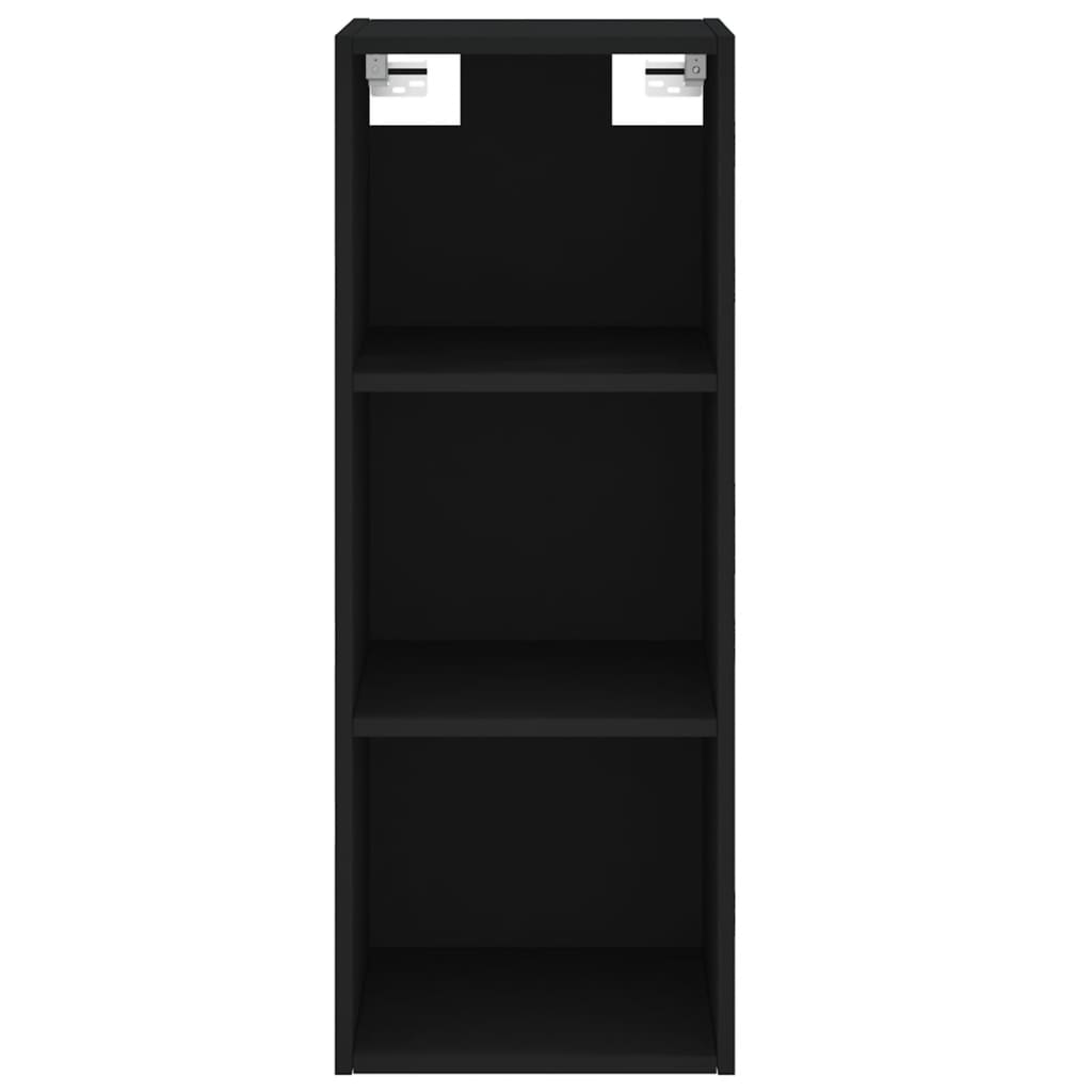 Image Buffet haut Noir 34,5x34x180 cm Bois d'ingénierie | Xios Store SNC vidaXL Xios Store SNC