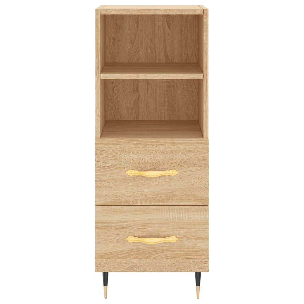 Image Buffet haut Chêne sonoma 34,5x34x180 cm Bois d'ingénierie | Xios Store SNC vidaXL Xios Store SNC