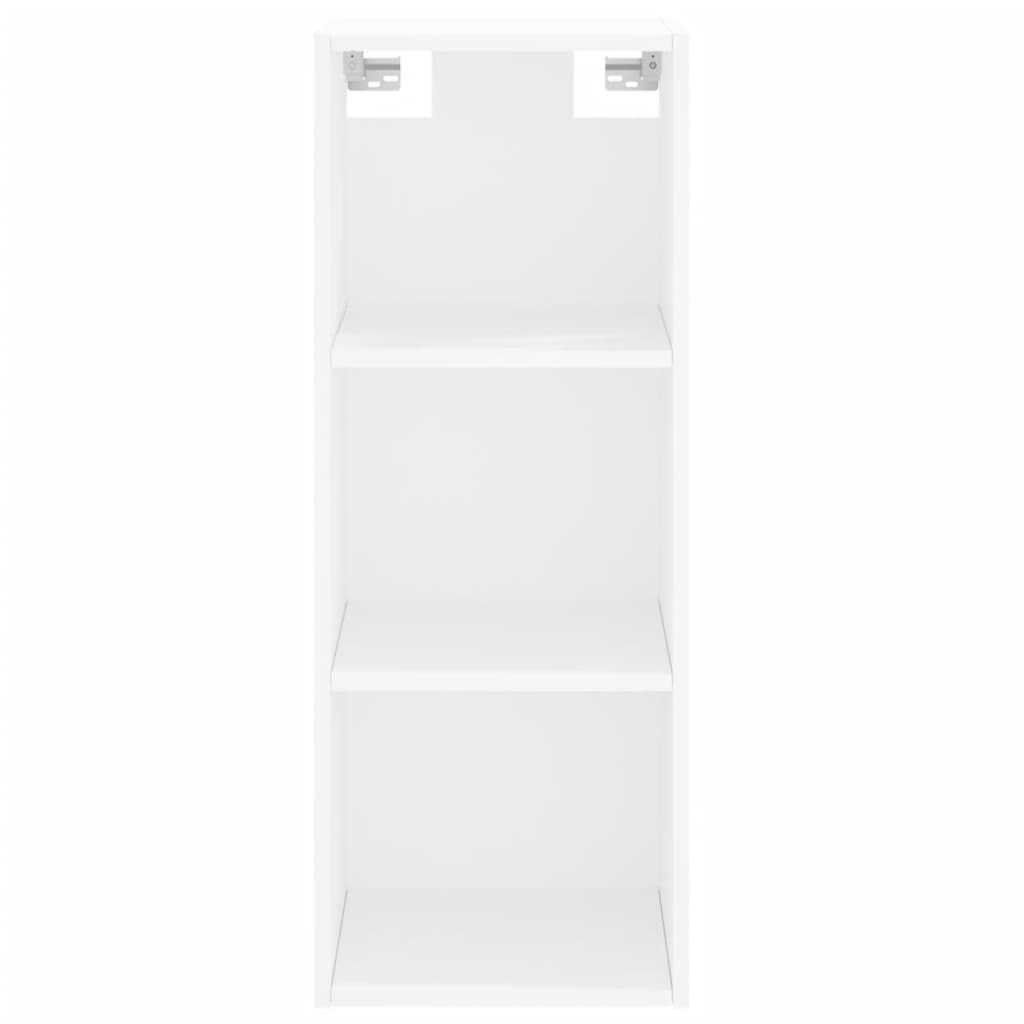 Image Buffet haut Blanc 34,5x34x180 cm Bois d'ingénierie | Xios Store SNC vidaXL Xios Store SNC