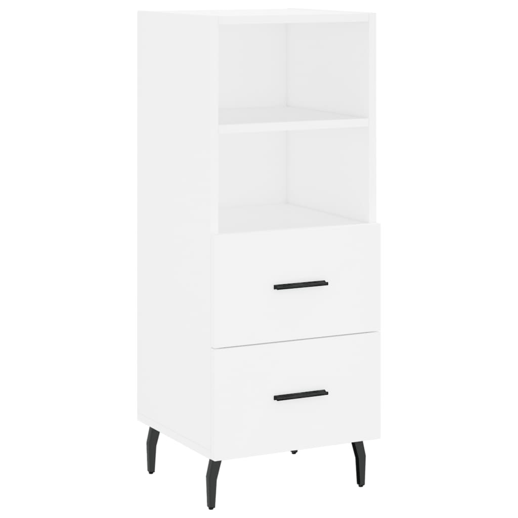 Image Buffet haut Blanc 34,5x34x180 cm Bois d'ingénierie | Xios Store SNC vidaXL Xios Store SNC