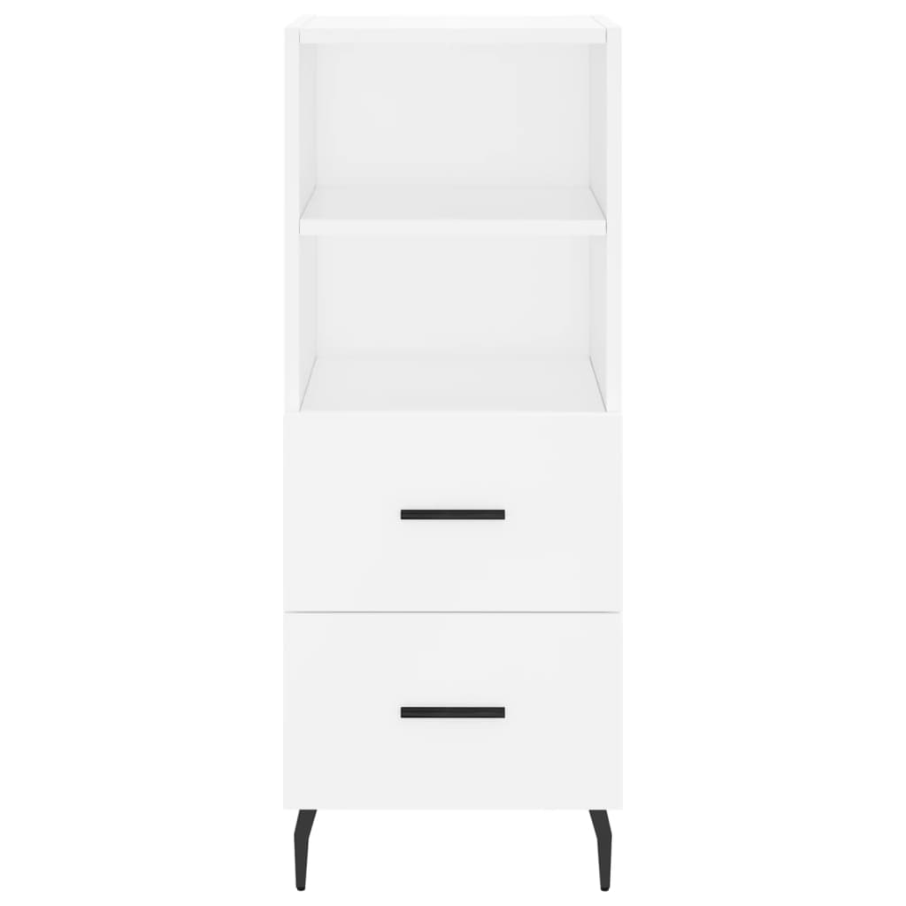 Image Buffet haut Blanc 34,5x34x180 cm Bois d'ingénierie | Xios Store SNC vidaXL Xios Store SNC