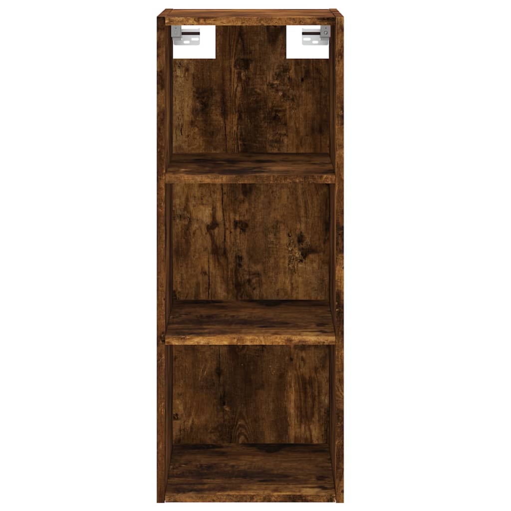 Image Buffet haut Chêne fumé 34,5x32,5x180 cm Bois d'ingénierie | Xios Store SNC vidaXL Xios Store SNC