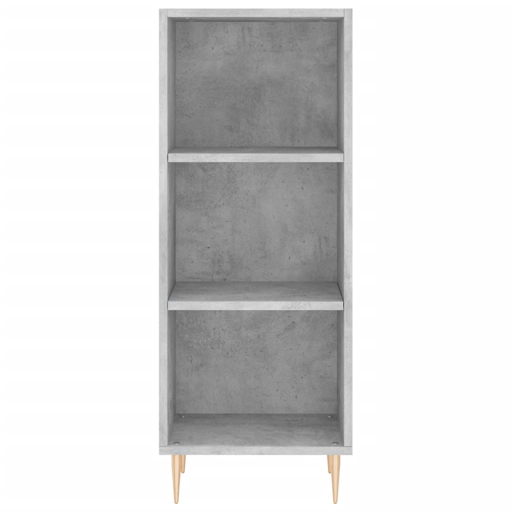 Image Buffet haut Gris béton 34,5x32,5x180 cm Bois d'ingénierie | Xios Store SNC vidaXL Xios Store SNC